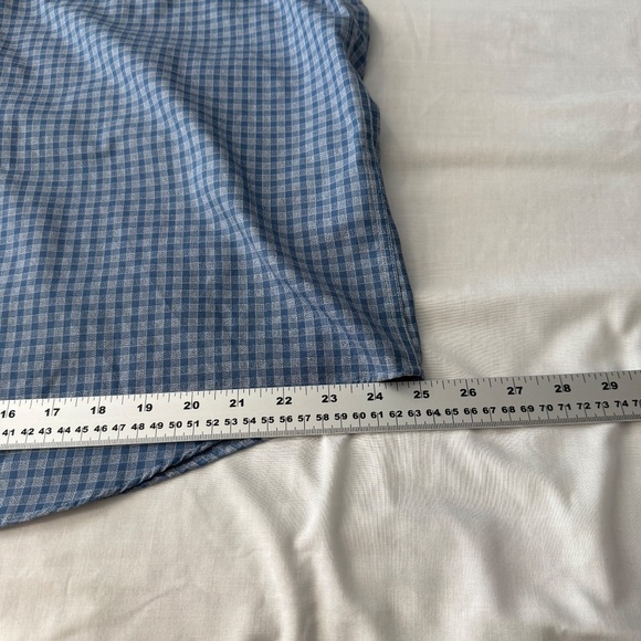 Joseph Abboud Men's Long‎ Sleeve Mini Check Button Up Shirt Blue Size X-Large - Picture 11 of 12
